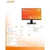 Monitorius AG Neovo LA-2202 LED ekranas 54.6 cm (21.5") 1920 x 1080 pikselių Full HD LCD Juodas