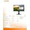 Monitorius AG Neovo LH-2402 LED ekranas 60.5 cm (23.8") 1920 x 1080 pikselių Full HD LCD Juodas