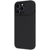 Nillkin Camshield šilkinis silikoninis dėklas su fotoaparato dangteliu, skirtas iPhone 13 Pro Juodas