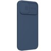 Nillkin Camshield šilkinis silikoninis dėklas su fotoaparato dangteliu, skirtas iPhone 13 Pro Max Mėlyna