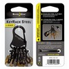 Nite Ize S-Biner KeyRack raktų pakabukas su 6 karabinais, juodas