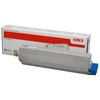 OKI C822 dažų kasetė rausvai raudona standartinė talpa 7 300 puslapių 1 pakuotė Magenta toner C822 series (7,3 K)