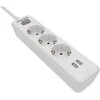 „Philips“ viršįtampių apsaugos įrenginys Balta, 3 lizdai, 2 x USB, 2 m, SPN3032WA/60