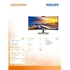Monitorius Mmd monitoriai Ekranai PHILIPS 34E1C5600HE/00 34 colių 3440x1440 VA lenktas H/A 130 mm ULTRAWIDE USB-C ekranas