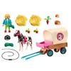 Playmobil Rinkinys su kaimo figūrėlėmis 70998 Arklio vežimas su poniu