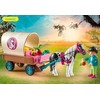 Playmobil Rinkinys su kaimo figūrėlėmis 70998 Arklio vežimas su poniu