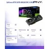 PNY GeForce RTX 5070 ARGB EPIC-X RGB™ trijų ventiliatorių vaizdo plokštė, 12 GB OC, DLSS 4