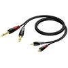 Kabelis Procab Jack 6,3 mm x2 - RCA (Cinch) x2 3m juoda (CLA631/3)