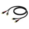 Procab Kabelis 2 x RCA/CINCH kištukas – 2 x RCA/CINCH kištukas 1,5 m – CLA850/1,5