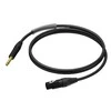 Procab XLR Female – Jack Male Stereo Ultraflex kabelis 1,5 m – PRA723/1,5
