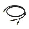 Procab Kabelio kištukas 3,5 mm – 2 x kištukas RCA/Cinch RCA/CinchUltraflex 1,5 m – PRA711/1,5