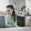 Qoltec 56988 Wireless Itin greitas DUAL mini WiFi adapteris 2 x 2dBi AC standartas | USB 3.0 | 1300 Mbps