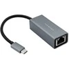 Qoltec USB-C į RJ45 eterneto adapteris | 1000 Mbps | aliuminio korpusas
