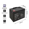 QOLTEC 53075 AGM baterija 12V 80Ah