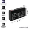 QOLTEC 53041 Baterija AGM 6V 1.3Ah max.0.39A
