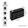 QOLTEC Baterija AGM 6V 7.2Ah