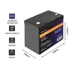 Qoltec Akumuliatorius LiFePO4 Ličio geležies fosfatas | 12,8 V | 100Ah | 1280Wh | BMS