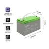 QOLTEC 53077 Deep Cycle Gel Baterija 12V 100Ah