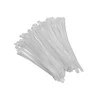 QOLTEC 52232 Daugkartinio naudojimo savaime užsifiksuojanti kabelio juosta 7,2x300 mm nailono UV Baltas