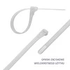 QOLTEC 52236 Daugkartinio naudojimo savaime užsifiksuojantis kabelio raištis 7,2x400mm nailono UV Baltas