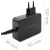 Qoltec 120W Turbo PD | 5-28V | 3-4.5A | USB-C | Nešiojamas kompiuteris | Išmanusis telefonas | Juoda