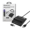 QOLTEC 50636 Intelligent Smart ID lustinių kortelių skaitytuvas SCR0636 USB tipo C