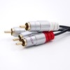 QOLTEC 52336 Cable 2xRCA male 2x RCA male 1m Juodas