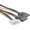 QOLTEC 27618 Qoltec Adapteris cable 20cm POWER MOLEX/2xSATA