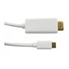 QOLTEC 50415 Qoltec DisplayPort Alternatyvus režimas USB 3.1 CM / HDMI AM | 4Kx2K | 2 m
