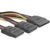 Qoltec Kabelis moteriškas SATA skirstytuvas | 2xmoteris | 0,5 m