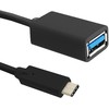 QOLTEC 50485 kabelis USB 3.1 tipo C vyriškas USB 3.0 A moteriškas 0,2 m