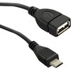 QOLTEC 50404 Qoltec Cable USB OTG 2.0 A female Micro USB B male 0.2m