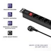 QOLTEC 54471 Maitinimo juostelė RACK spintelėms 1U 16A PDU 8xFRENCH 2m