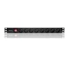 QOLTEC 54471 Maitinimo juostelė RACK spintelėms 1U 16A PDU 8xFRENCH 2m