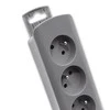 QOLTEC 50277 Maitinimo juostelė 6 lizdai 1,8m Pilkas