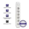 QOLTEC 50278 Maitinimo juosta 6 lizdai 1,8m Baltas