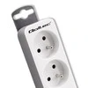 QOLTEC 50292 Maitinimo juosta 6 lizdai 1,8m Baltas-pilkas