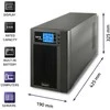 Qoltec Nepertraukiamo maitinimo šaltinis On-line 3KVA 2.4kW LCD USB