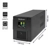 QOLTEC 53771 nepertraukiamo maitinimo linijos interaktyvus monolitas 2000VA 1200W LCD USB