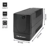 QOLTEC 53772 nepertraukiamo maitinimo linijos interaktyvus monolitas 650VA 360W