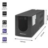 QOLTEC 53777 nepertraukiamo maitinimo linijos interaktyvus monolitas 2000VA 1200W