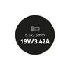 QOLTEC 50068 Nešiojamas kompiuteris AC power adapter 65W 3.42A 19V 5.5x2.5