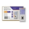 QOLTEC 52447 Kodinė spyna OBERON su pirštų atspaudų skaitytuvu RFID kodų kortelės rakto pakabukas durų skambutis IP68 EM