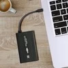 Kištukinis lizdas Qoltec Qoltec Aliuminio dėklas HDD / SMD 2.5 SATA3 124; USB 2.0 124; Juoda