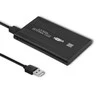 Kištukinis lizdas Qoltec Qoltec Aliuminio dėklas HDD / SMD 2.5 SATA3 124; USB 2.0 124; Juoda