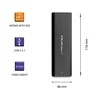 QOLTEC 50312 M.2 SATA SSD / NVME / USB tipo C korpusas