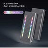 Qoltec 52272 Disko M.2 SSD korpusas | SATA | NVMe | RGB LED | USB-C | 4 TB