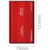 QOLTEC išorinio kietojo disko dėklas HDD/SSD 2.5" SATA3 USB 3.0 Raudona