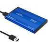 QOLTEC išorinio kietojo disko dėklas HDD/SSD 2.5" SATA3 USB 3.0 Mėlyna