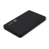 QOLTEC išorinio kietojo disko dėklas HDD/SSD 2.5" SATA3 USB 2.0 Juodas